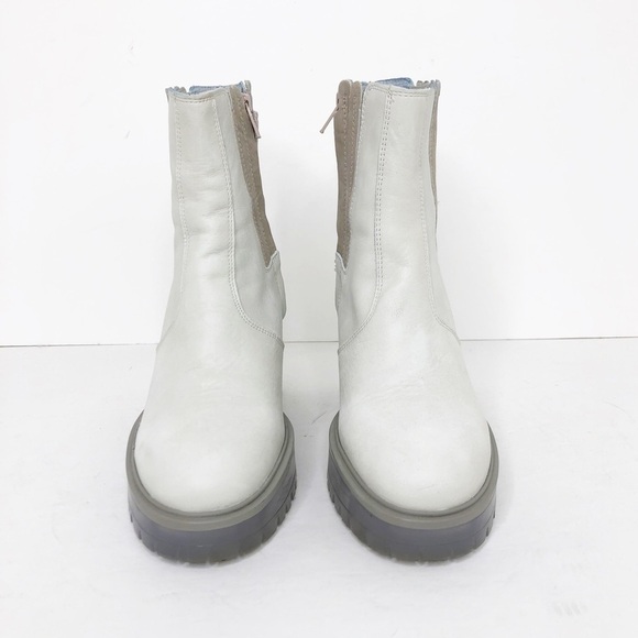 Free people ivory leather Chelsea boots - Picture 3 of 15